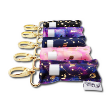 Load image into Gallery viewer, Celestial on Purple LippyClip® Lip Balm Holder