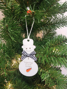 Cheeky Snowman Ornaments by ML&M