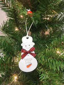 Cheeky Snowman Ornaments by ML&M