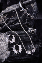 Load image into Gallery viewer, Crystal Bat Hoop Earrings