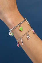 Load image into Gallery viewer, Crayola Fan Favorites Forest Green Charm Stretch Bracelet