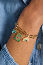 Load image into Gallery viewer, Crayola 'To Teach Is To Color A Life Forever' Multi Charm Bangle