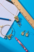 Load image into Gallery viewer, Crayola 'To Teach Is To Color A Life Forever' Multi Charm Bangle