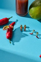Load image into Gallery viewer, Taco Hot Sauce &amp; Pepper Stud Set