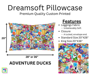 Adventure Ducks Dreamsoft Pillowcase by ML&M