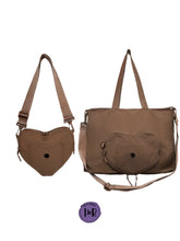 Load image into Gallery viewer, The Iris Flex Sling/Tote Bag (#2026) Fashionable Heart Shaped Tote Bag - By Iris &amp; Rainbow