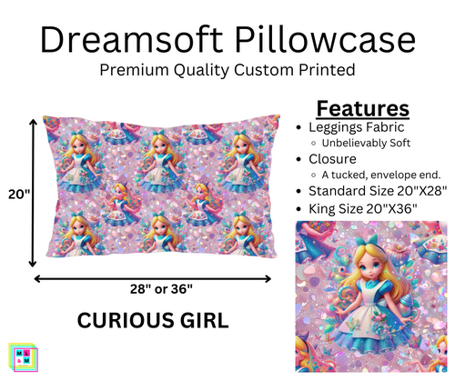 Curious Girl Dreamsoft Pillowcase by ML&M