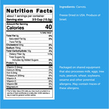 Load image into Gallery viewer, Freeze Dried Carrot Chips