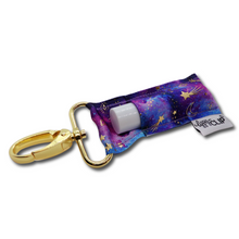 Load image into Gallery viewer, Celestial on Purple LippyClip® Lip Balm Holder