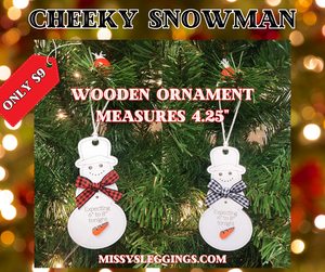 Cheeky Snowman Ornaments by ML&M