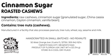 Load image into Gallery viewer, Cinnamon Sugar Roasted Cashews
