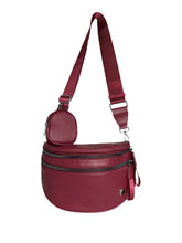 Load image into Gallery viewer, Iris June Best Version Faux Leather Bag (#8063) Detachable Strap Hip Bag with Coin Purse - By Iris &amp; Rainbow