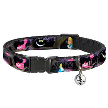 Load image into Gallery viewer, Cat Collar Breakaway - Alice &amp; the Cheshire Cat Scenes