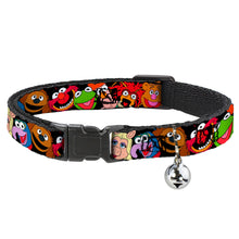 Load image into Gallery viewer, Cat Collar Breakaway - Muppets Faces Black
