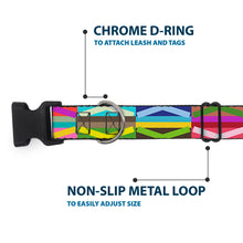 Load image into Gallery viewer, Plastic Clip Collar - Geometric10 Multi Color