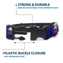 Load image into Gallery viewer, Plastic Clip Collar - Laser Eye Cats in Space