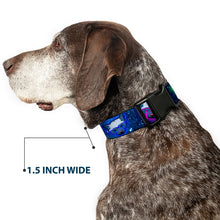 Load image into Gallery viewer, Plastic Clip Collar - Laser Eye Cats in Space