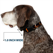 Load image into Gallery viewer, Plastic Clip Collar - Mud Flap Girl Repeat Black/Orange Fade