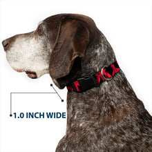 Load image into Gallery viewer, Plastic Clip Collar - Peace Dots Black/Fuchsia