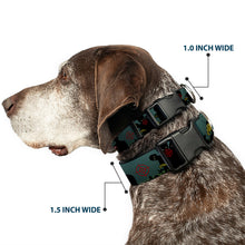 Load image into Gallery viewer, Plastic Clip Collar - ZOMBIE KILLER Zombie March Green/Red/Black