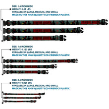 Load image into Gallery viewer, Plastic Clip Collar - ZOMBIE KILLER Zombie March Green/Red/Black