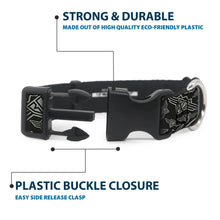 Load image into Gallery viewer, Plastic Clip Collar - BD Logo Scattered Black/Gray