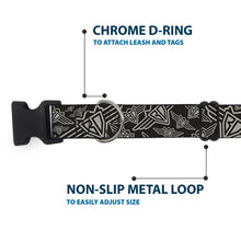 Load image into Gallery viewer, Plastic Clip Collar - BD Logo Scattered Black/Gray