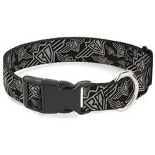 Load image into Gallery viewer, Plastic Clip Collar - BD Logo Scattered Black/Gray