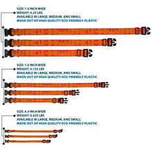 Load image into Gallery viewer, Plastic Clip Collar - BUCKLE-DOWN Shapes Red/Orange