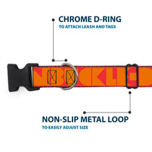 Load image into Gallery viewer, Plastic Clip Collar - BUCKLE-DOWN Shapes Red/Orange