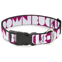 Load image into Gallery viewer, Plastic Clip Collar - BUCKLE-DOWN Shapes Hot Pink/White