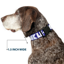 Load image into Gallery viewer, Plastic Clip Collar - BUCKLE-DOWN Shapes Blue/White