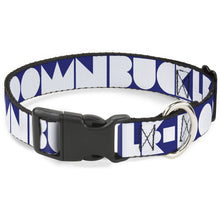 Load image into Gallery viewer, Plastic Clip Collar - BUCKLE-DOWN Shapes Blue/White