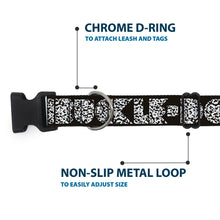 Load image into Gallery viewer, Plastic Clip Collar - BUCKLE-DOWN Shapes Black/Camo White/Black