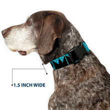 Load image into Gallery viewer, Plastic Clip Collar - BUCKLE-DOWN Shapes Dot Turquoise/White/Black
