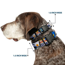 Load image into Gallery viewer, Plastic Clip Collar - Cali License Plates Stacked