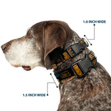 Load image into Gallery viewer, Plastic Clip Collar - Cali License Plates Stacked Vintage