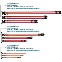 Load image into Gallery viewer, Plastic Clip Collar - Flag Lesbian Five Stripe Oranges/White/Pinks