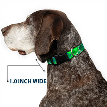Load image into Gallery viewer, Plastic Clip Collar - Scooby Doo Mystery Machine/Dog Tag Collage Greens/Blues