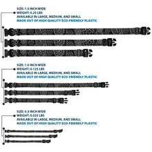 Load image into Gallery viewer, Plastic Clip Collar - Supernatural Devil's Trap Pentagrams Grays/Black/White