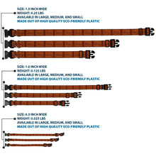 Load image into Gallery viewer, Plastic Clip Collar - Willy Wonka and the Chocolate Factory WONKA Chocolate Bar Browns