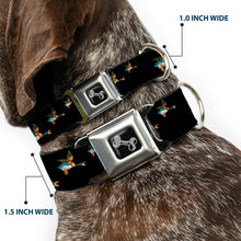 Load image into Gallery viewer, Dog Bone Seatbelt Buckle Collar - Flying Mallards Black