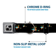 Load image into Gallery viewer, Dog Bone Seatbelt Buckle Collar - Flying Mallards Black