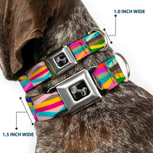 Load image into Gallery viewer, Dog Bone Seatbelt Buckle Collar - Geometric10 Multi Color