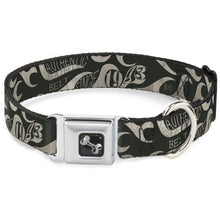 Load image into Gallery viewer, Dog Bone Seatbelt Buckle Collar - BD AUTHENTIC SEATBELT BELT SINCE 1993 Flames Olive/Tan