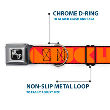 Load image into Gallery viewer, Dog Bone Seatbelt Buckle Collar - BUCKLE-DOWN Shapes Red/Orange