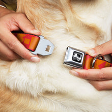 Load image into Gallery viewer, Dog Bone Seatbelt Buckle Collar - BUCKLE-DOWN Shapes Red/Orange