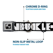 Load image into Gallery viewer, Dog Bone Seatbelt Buckle Collar - BUCKLE-DOWN Shapes Black/White