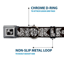 Load image into Gallery viewer, Dog Bone Seatbelt Buckle Collar - BUCKLE-DOWN Shapes Black/Camo White/Black