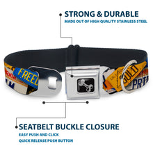 Load image into Gallery viewer, Dog Bone Seatbelt Buckle Collar - Cali License Plates Stacked